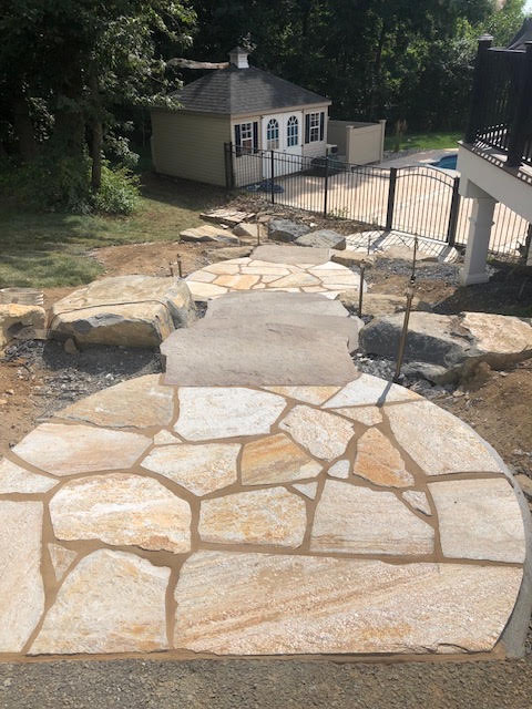 Masonry sidewalk project in the Lehigh Valley, PA
