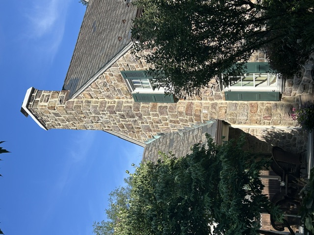 Natural stone work on a home in the Lehigh Valley, PA